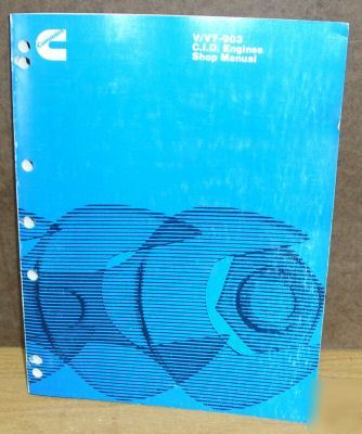 Cummins diesel cid engine shop manual v/vt-903 v vt 903
