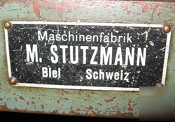 Stutzmann swiss 2 ton industrial press with feeder 