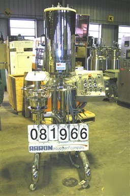 Used: huttlin kugelcoater, model hkc-5, stainless steel