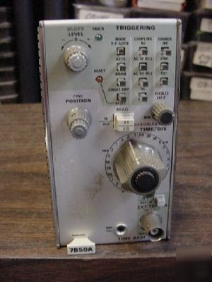 Tektronix 7B50A triggering time base plug-in