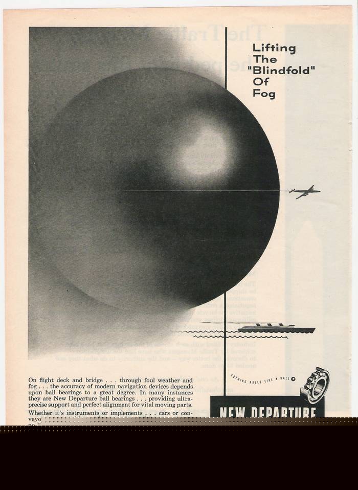 1953 ball bearing supply original 50's vintage print ad