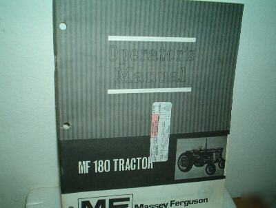 Massey ferguson 180 operators manual perkins gas diesel