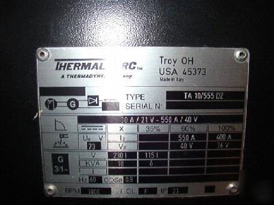 Thermal arc hog 550 amp welder with diesel generator