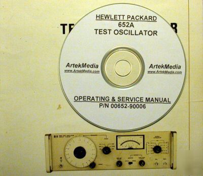 Hp 652A service & operating manual