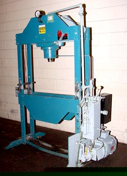 1979 k r wilson 75 ton h-frame electro-hydraulic press
