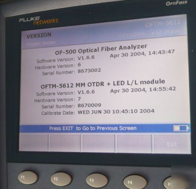 New fluke of-500-10 optifiber multimode certifying otdr