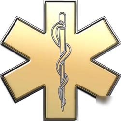 Emt ems mfr paramedic decal reflective 2