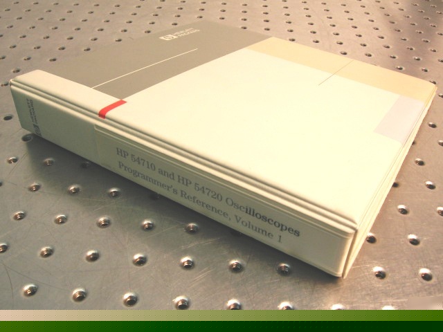 T30067 hp 54710 54720 oscilloscope programmer reference
