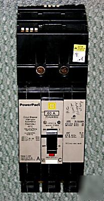 Square d FDA240602 molded case 60 amp circuit breaker