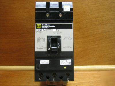 Square d i-line KA36250 ka-36250 250 amp 250A a breaker