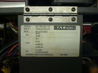 Baldor 20 hp drive electronics