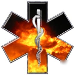 Emt ems mfr medic decal reflective 2