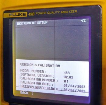 Fluke 43B power quality analyzer meter 43