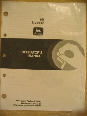 John deere 80 loader 850 870 950 970 1050 1070 manual