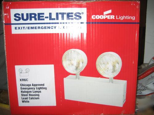 New cooper lighting sure-lite XR6C exit/emerg. 