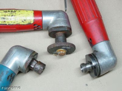 (3) suhner 20,000 rpm pneumatic air angle die grinders