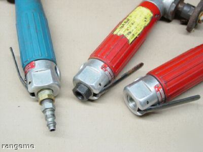 (3) suhner 20,000 rpm pneumatic air angle die grinders