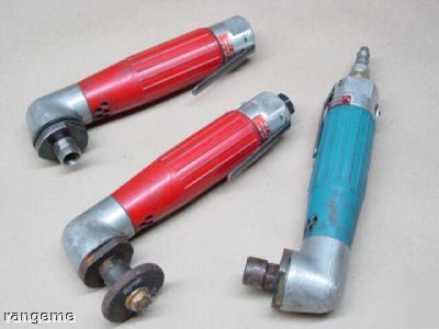(3) suhner 20,000 rpm pneumatic air angle die grinders