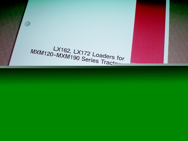 Case ih LX162 172 mxm series loader operator manual