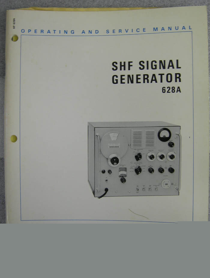 Hp 628A shf signal generator manual