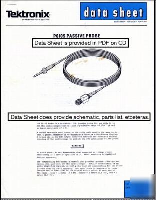 Tek P6105 probe data sheet 062-1796-00