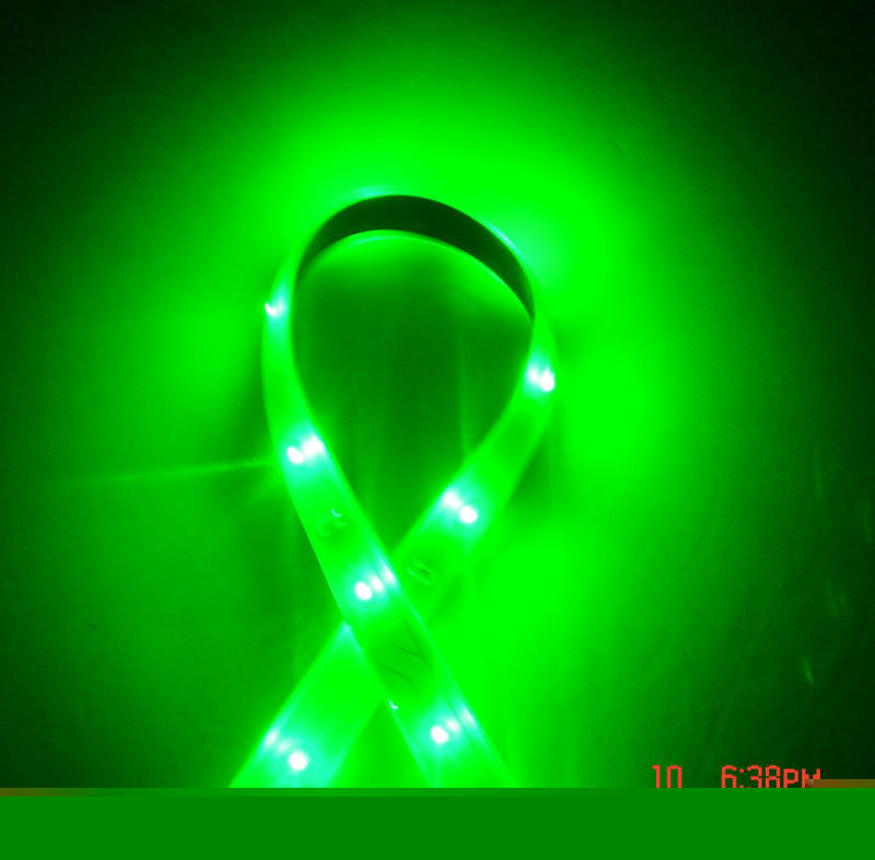 Green 12V 30CM waterproof 15PCS 0603 smd led strip