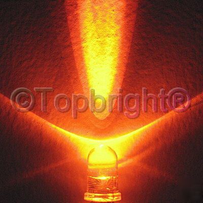 New 50PC megabright amber led 5MM 25000MCD free r 