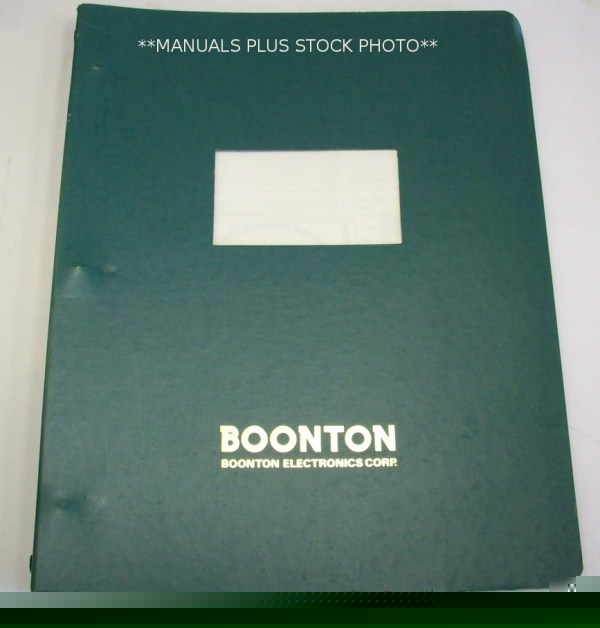 Boonton 207A op/service manual - $5 shipping 