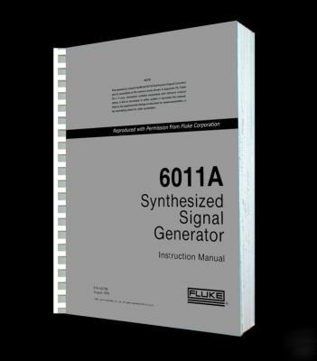 Fluke 6011A service - ops manual paper reprint + cd