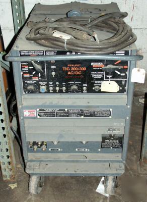 Idealarc tig 300 amp ac/dc welder single phase