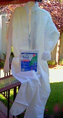 Painter sandblasting protective coverall lg lot of 3