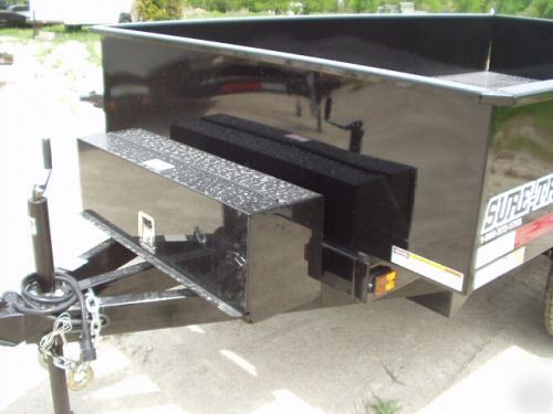 2008 sure trac hydraulic dump trailer, 7000# 6X10