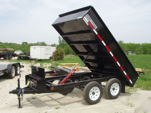 2008 sure trac hydraulic dump trailer, 7000# 6X10