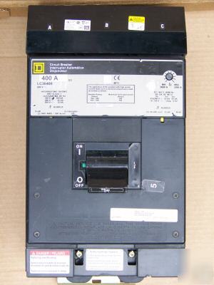 Square d LC36400 3POLE 400AMP 600V circuit breaker