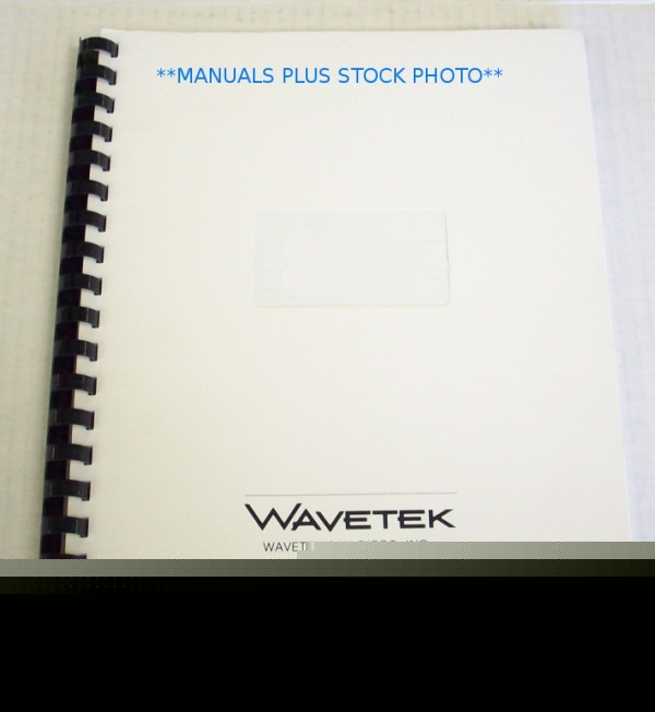 Wavetek 1396 op/service manual - $5 shipping 
