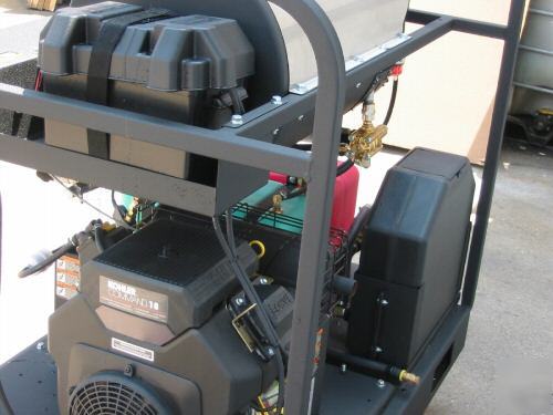 Mi-t-m hot water pressure washer skid unit used demo