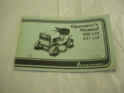 Allis chalmers 608LTD/611LTD operator manual