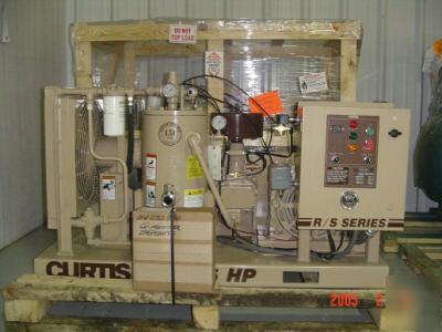 New 25HP curtis rotary screw air compressor