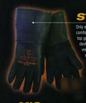 Onyx black welding gloves elkskin model 875