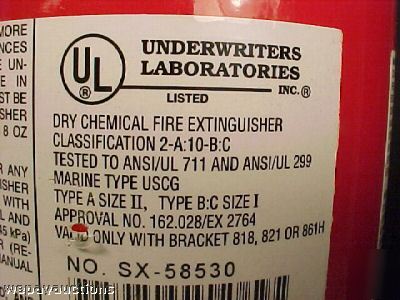 Amerex dry chemical fire extinguisher B500 5 lb e