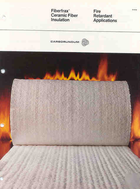 Carborundum insulation catalog 1983 asbestos free claim