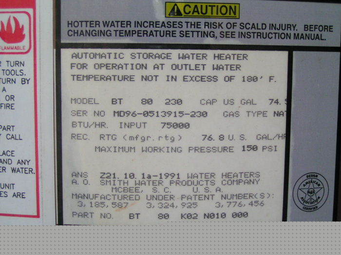 Large commercial hot water heater natural gas nj