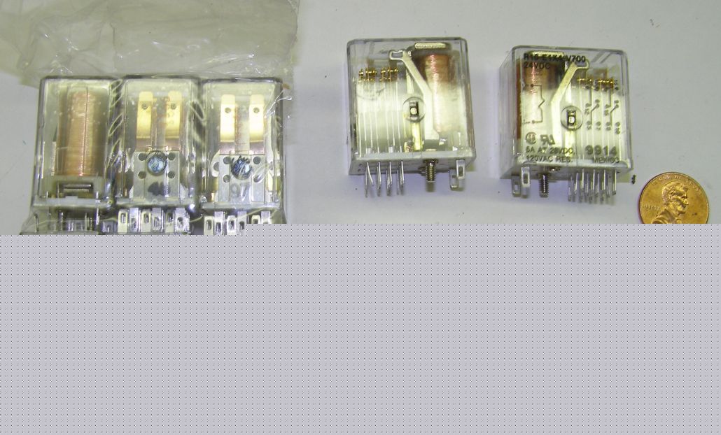Ten potter&brumfield relays. R10-E1-X4-V700 p&b 24VDC..
