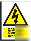 Overhead live wires sign-s.rigid-300X400MM(wa-060-rm)