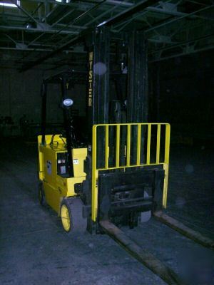 2004 hyster E80XL3 8000 lb electric forklift: ex cond