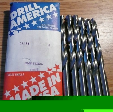 6PC jobber length 29/64 hss drill