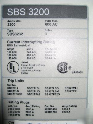 Siemens sbs 3200 SBS3232 SBS3232F 3000 amp SB32TLI