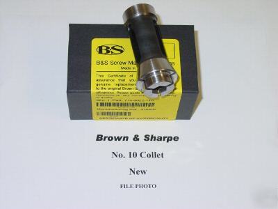 New brown & sharpe no 10 collet 7/32