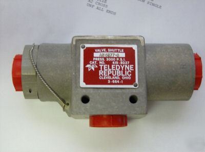 Teledyne republic shuttle valve A3Q86 3Q85 3000PSI