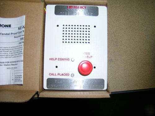 Aiphone ne-nvp-ra/a vandal proof sub station rescue ast